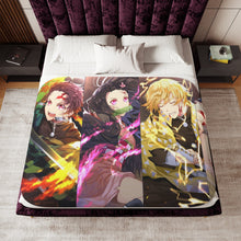 Load image into Gallery viewer, Anime Demon Slayer: Kimetsu no Yaiba Sherpa Blanket