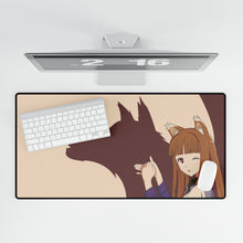 Load image into Gallery viewer, Anime Spice and Wolf Mouse Pad (Desk Mat)