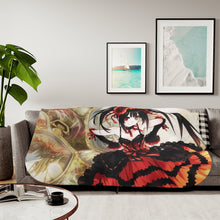 Load image into Gallery viewer, Kurumi Tokisaki Sherpa Blanket