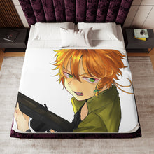 Load image into Gallery viewer, The Promised Neverland Emma Sherpa Blanket