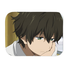 Load image into Gallery viewer, Hōtarō Oreki Face Sherpa Blanket