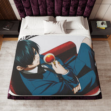 Load image into Gallery viewer, Black Butler Sherpa Blanket
