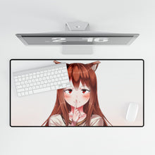 Load image into Gallery viewer, Anime Spice and Wolf Mouse Pad (Desk Mat)