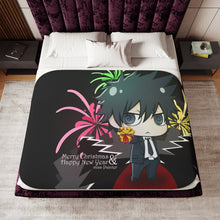 Load image into Gallery viewer, Shinya Kogami chibi Sherpa Blanket