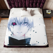 Load image into Gallery viewer, Kaneki Ken Sherpa Blanket