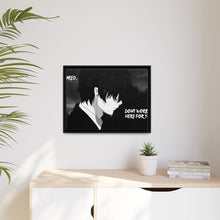 Load image into Gallery viewer, Sad Animewith quote Canvas Framed Art Print