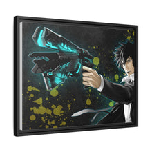 Load image into Gallery viewer, Shinya Kogami With His dominator Canvas Framed Art Print