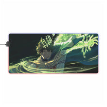 Load image into Gallery viewer, Black Clover Yuno RGB LED Mouse Pad (Desk Mat)