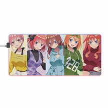 Load image into Gallery viewer, The Quintessential Quintuplets RGB LED Mouse Pad (Desk Mat)