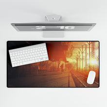 Load image into Gallery viewer, Waiting For The Train At Sunset Mouse Pad (Desk Mat)