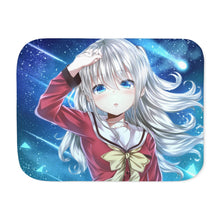 Load image into Gallery viewer, Nao Tomori cute face Sherpa Blanket