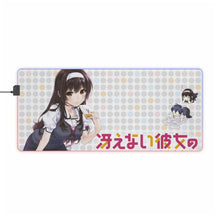Load image into Gallery viewer, Saekano: How To Raise A Boring Girlfriend RGB LED Mouse Pad (Desk Mat)