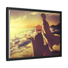Load image into Gallery viewer, Boruto with his mentor watching the sunrise Canvas Framed Art Print