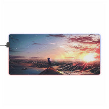 Load image into Gallery viewer, Anime Sunset RGB LED Mouse Pad (Desk Mat)