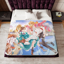 Load image into Gallery viewer, Anime Howl's Moving Castle Sherpa Blanket