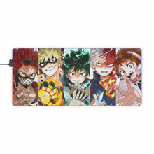 Load image into Gallery viewer, My Hero Academia Izuku Midoriya, Katsuki Bakugou RGB LED Mouse Pad (Desk Mat)