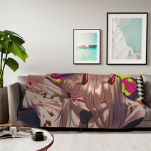 Load image into Gallery viewer, Anime Chainsaw Man Sherpa Blanket