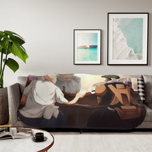 Load image into Gallery viewer, Saitama and License-less Rider Sherpa Blanket