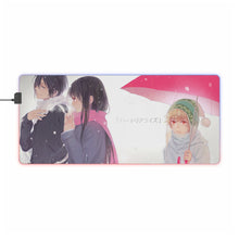 Load image into Gallery viewer, Noragami Yato, Yukine, Hiyori Iki, Noragami RGB LED Mouse Pad (Desk Mat)