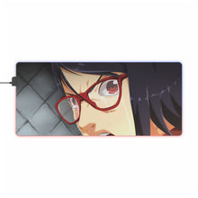 Load image into Gallery viewer, Sarada Uchiha RGB LED Mouse Pad (Desk Mat)