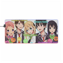 Load image into Gallery viewer, Gamers! Karen Tendou, Chiaki Hoshinomori, Aguri, Keita Amano, Tasuku Uehara RGB LED Mouse Pad (Desk Mat)