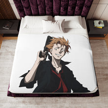 Load image into Gallery viewer, Psycho-Pass Shuusei Kagari Sherpa Blanket