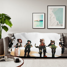 Load image into Gallery viewer, My Hero Academia Izuku Midoriya, Katsuki Bakugou, Tenya Iida, Tsuyu Asui Sherpa Blanket