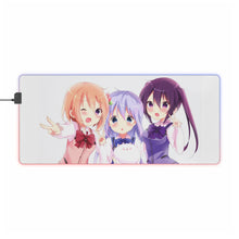 Load image into Gallery viewer, Is The Order A Rabbit? RGB LED Mouse Pad (Desk Mat)