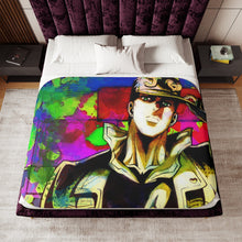 Load image into Gallery viewer, Anime Jojo's Bizarre Adventure Sherpa Blanket