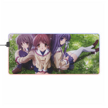 Load image into Gallery viewer, Clannad Nagisa Furukawa, Kyou Fujibayashi, Fuuko Ibuki RGB LED Mouse Pad (Desk Mat)