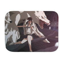 Load image into Gallery viewer, Anime Princess Mononoker Sherpa Blanket
