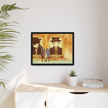 Load image into Gallery viewer, Wanted Posters Canvas Framed Art Print