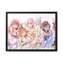 Load image into Gallery viewer, The Quintessential Quintuplets Miku Nakano, Itsuki Nakano, Nino Nakano, Yotsuba Nakano, Ichika Nakano Canvas Framed Art Print