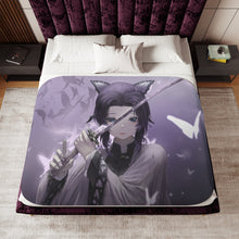 Load image into Gallery viewer, Anime Demon Slayer: Kimetsu no Yaiba Sherpa Blanket