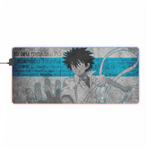 Load image into Gallery viewer, A Certain Magical Index Kamijou Touma RGB LED Mouse Pad (Desk Mat)