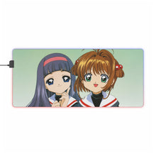Load image into Gallery viewer, Cardcaptor Sakura Sakura Kinomoto, Tomoyo Daidouji RGB LED Mouse Pad (Desk Mat)