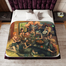 Load image into Gallery viewer, Anime One Piecer Sherpa Blanket