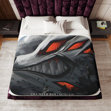 Load image into Gallery viewer, Anime Chainsaw Man Sherpa Blanket