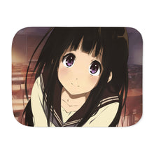 Load image into Gallery viewer, Eru Chitanda Face Sherpa Blanket