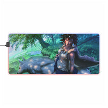 Load image into Gallery viewer, Princess Mononoke RGB LED Mouse Pad (Desk Mat)