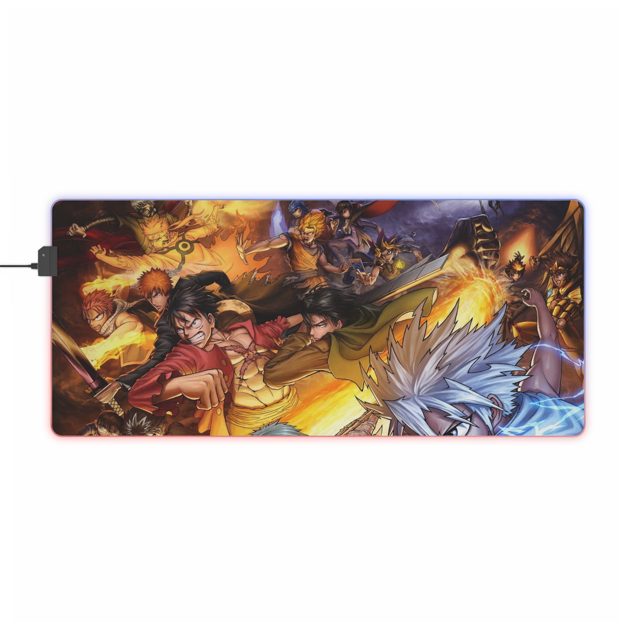 Animes RGB LED Mouse Pad (Desk Mat) Anime Desk Mat