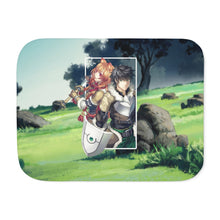 Load image into Gallery viewer, Iwatani & Raphtalia Sherpa Blanket