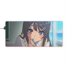 Load image into Gallery viewer, Sakurajima Mai RGB LED Mouse Pad (Desk Mat)