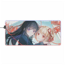 Load image into Gallery viewer, Chisato Nishikigi & Takina Inoue RGB LED Mouse Pad (Desk Mat)