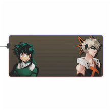 Load image into Gallery viewer, My Hero Academia Izuku Midoriya, Katsuki Bakugou RGB LED Mouse Pad (Desk Mat)
