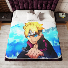 Load image into Gallery viewer, Boruto Sherpa Blanket