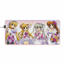 Load image into Gallery viewer, Magical Girl Lyrical Nanoha RGB LED Mouse Pad (Desk Mat)