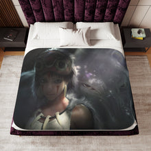 Load image into Gallery viewer, Princess Mononoke Sherpa Blanket
