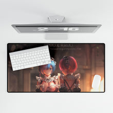 Load image into Gallery viewer, Rem and Ram Mouse Pad (Desk Mat)