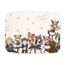 Load image into Gallery viewer, May Queen's Cafe Heaven Sherpa Blanket